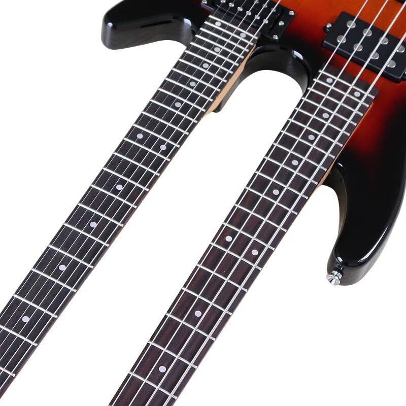 Amazon | JVAN エレキギター 6 弦 4 弦ダブルヘッドベースギター