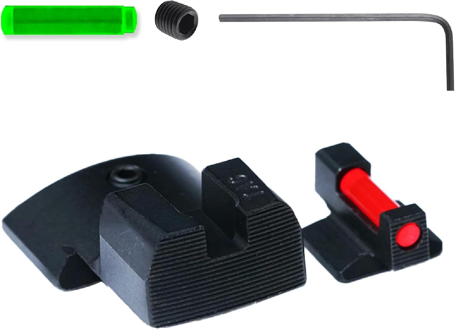 TAG PRECISION Tactical Gun Sights Compatible with Novak 1911 Government 9mm/.40 S&W (.270/.450) | Tactical CNC-Machined Steel Nitride Coated Front & Rear Handgun Sights