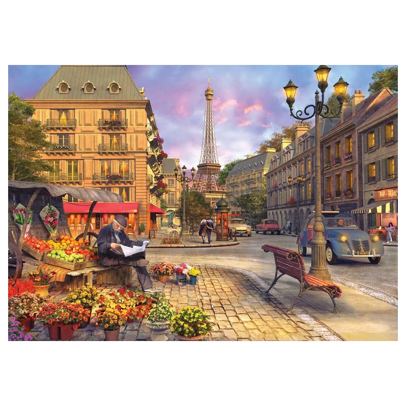 Anatolian Paris Street Life Puzzle – 1500 Teile, Fertige Größe 85x60 Cm, Künstler Dominic Davison, Blendfrei