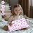 UOMNY Toddler Pillowcases for Girls - Love and Heart Baby Pillow Case 2 Pack - Small Covers for Travel (13X18, 12x16, 14x19)