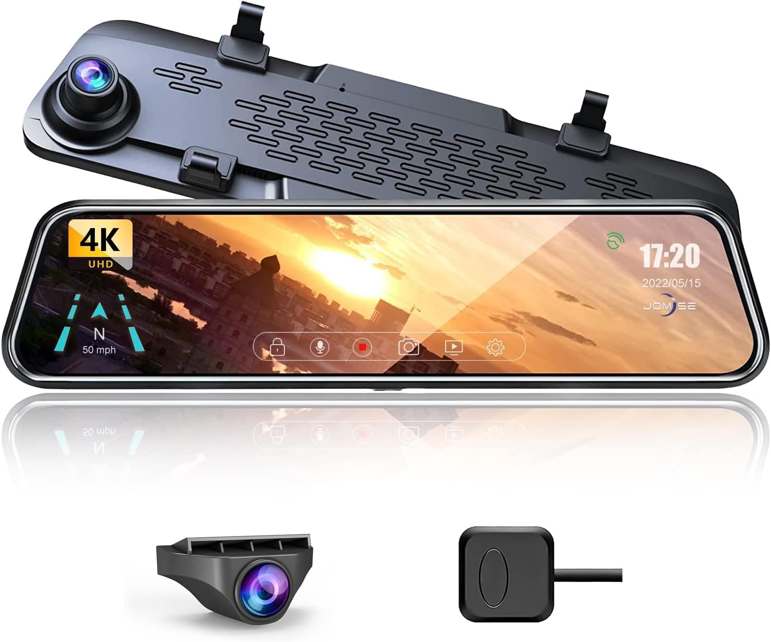 Amazon.co.jp: JOMISEドライブレコーダー ミラー型 4K 2160P 前後