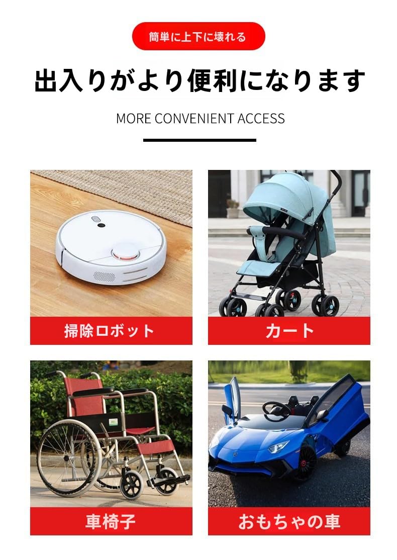 Amazon.co.jp: 段差スロープ 室内 屋外 段差解消スロ ープ 高さ2cm-7cm 