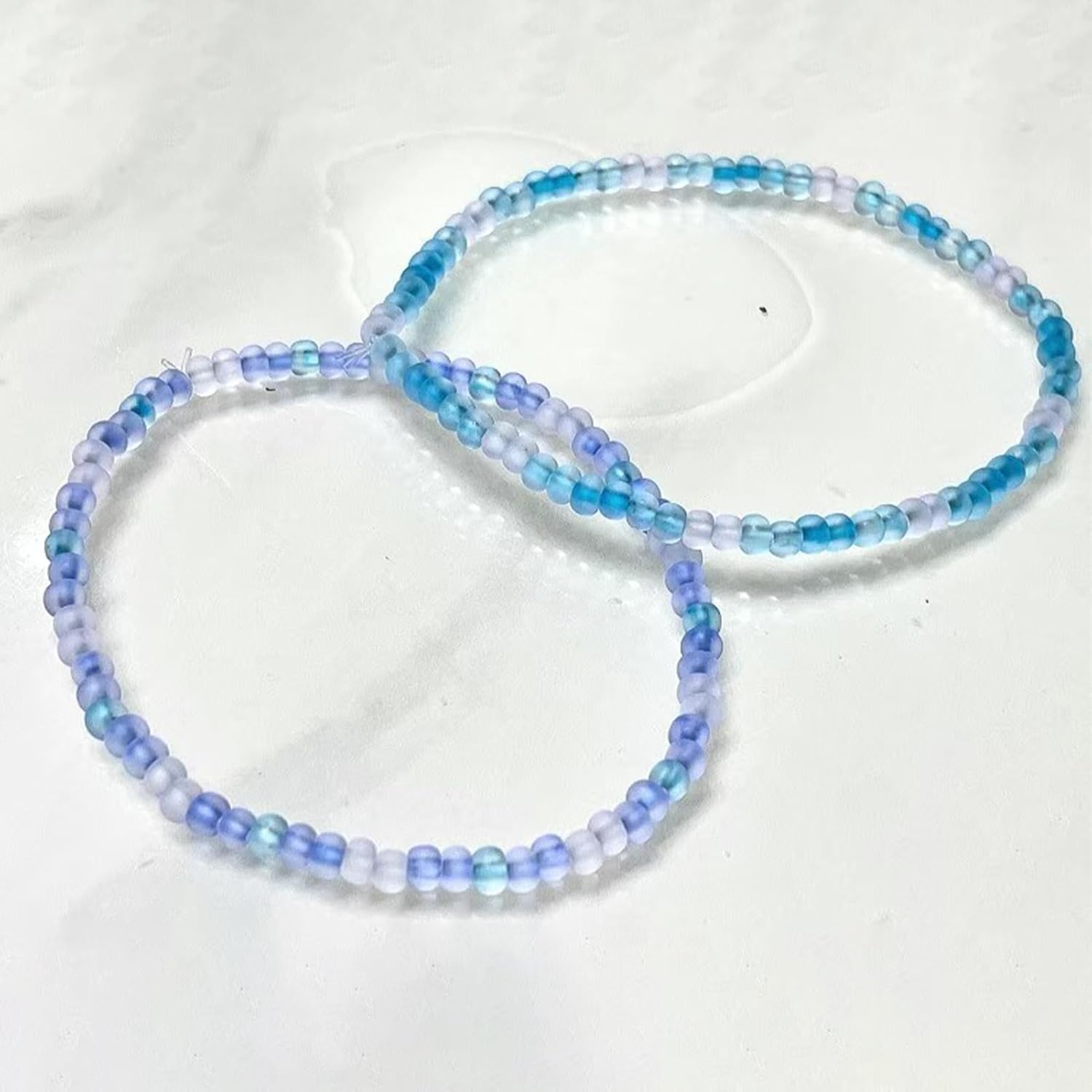 4mm Frosted Glass Beads Bulk, 500pcs Small Round Beads for Jewelry Making, 6/0 Colored Glass Seed Beads for Friendship Bracelet, Pendants, Key Chains, Necklaces, Hairpins(Peacock Green - Image 5