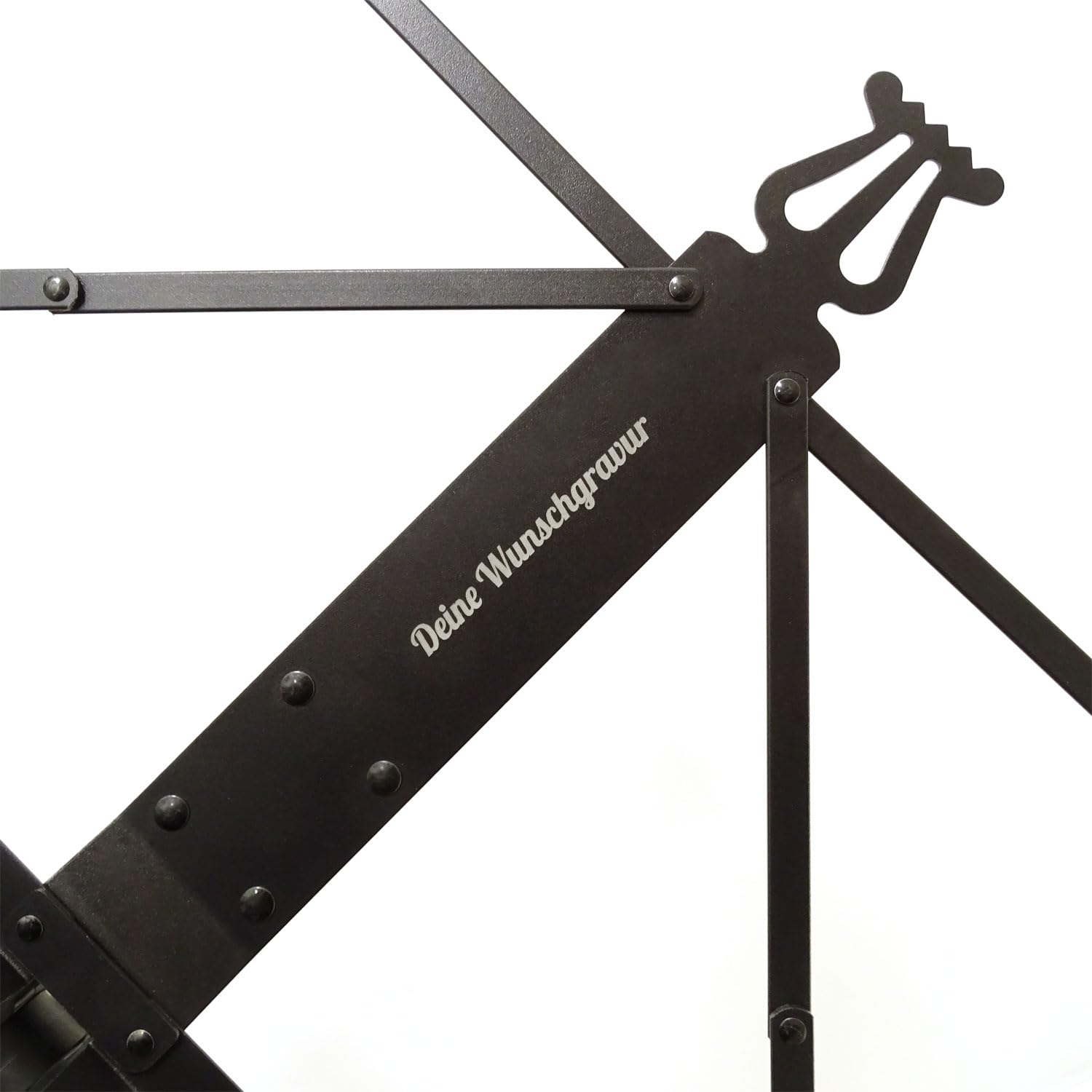 K&M Ruka 37855 Aluminium-Notenständer mit personalisierter Gravur