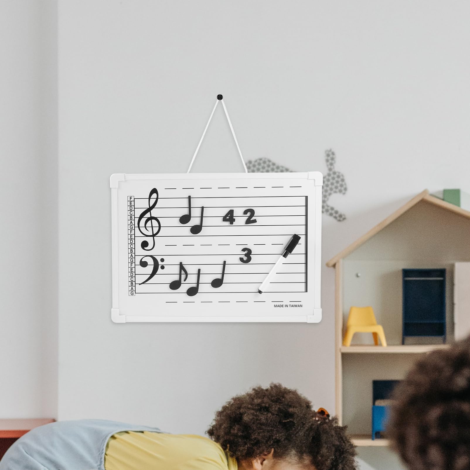 Lavagna Cancellabile Pentagramma in Plastica per Musica