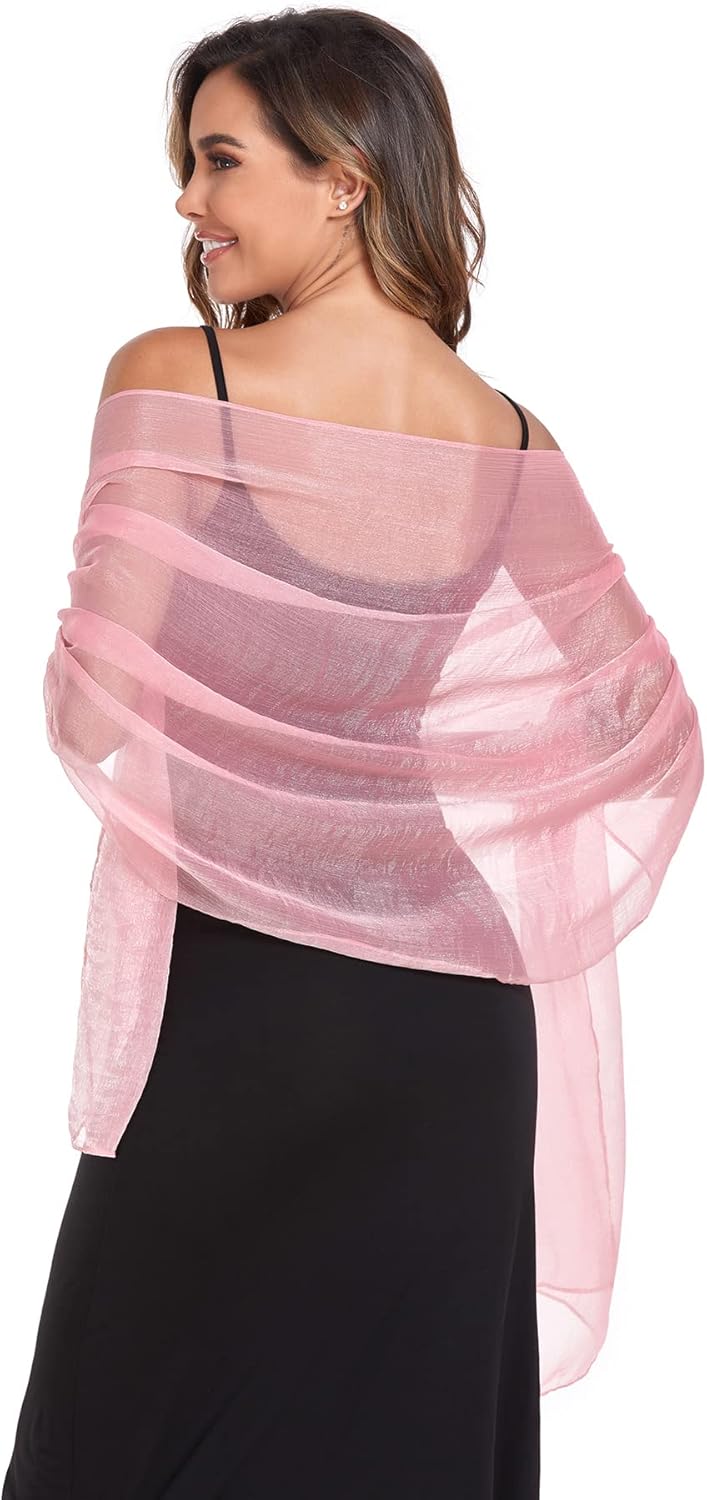 SURVODJA Women Shawls and Wraps for Evening Dress Lightweight Scarf Wedding Guest Shawl Wrap Bridesmaid Scarves - Image 4