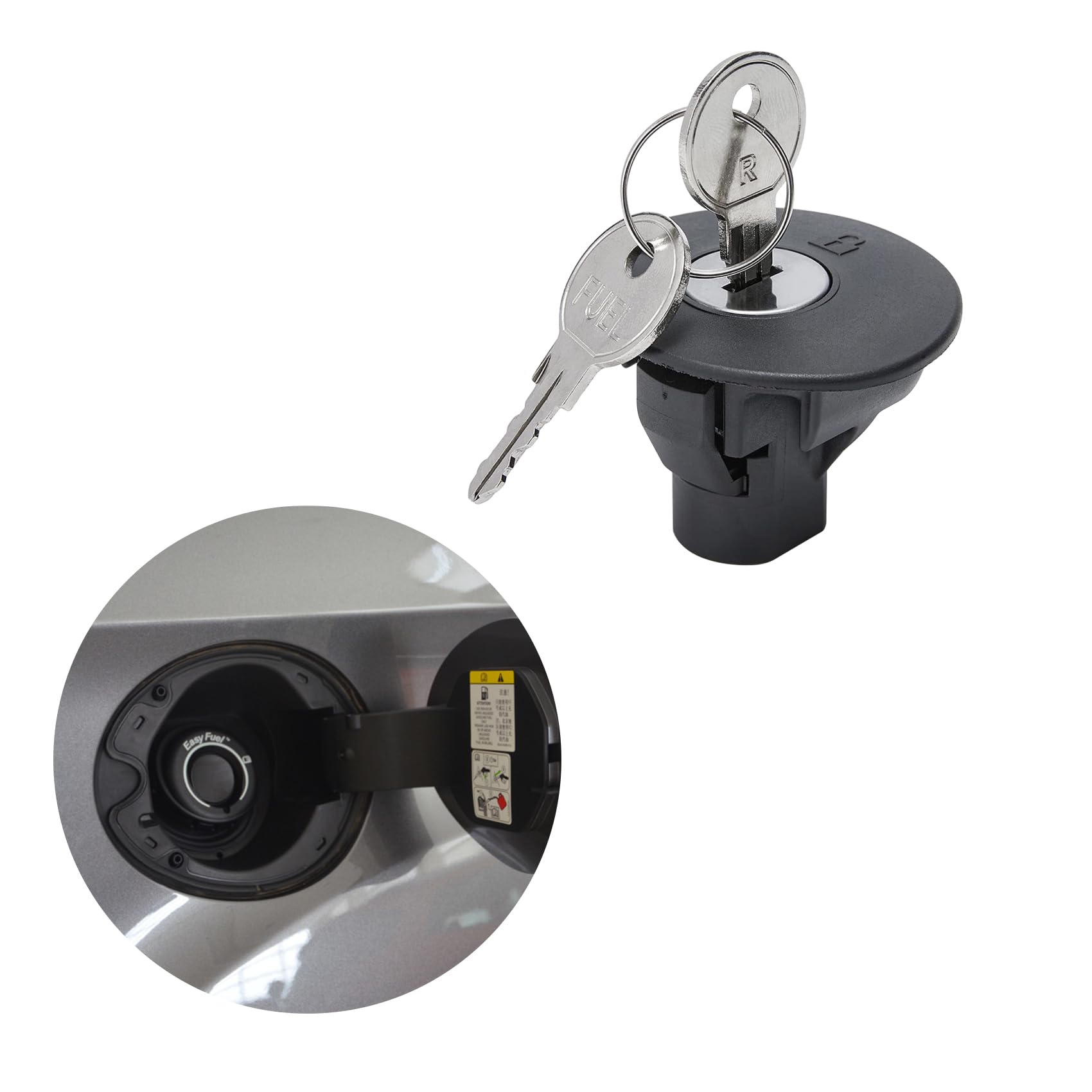 Fuel Tank Cap, Fuel Tank Filler Cap, 8U5Z-9C268-B Gas Cap Replacement for Ford F150, Edge, Escape, Expedition, Explorer, Focus, Fusion, Mustang, Taurus | Lincoln MKS, MKT, MKX, MKZ | Mercury