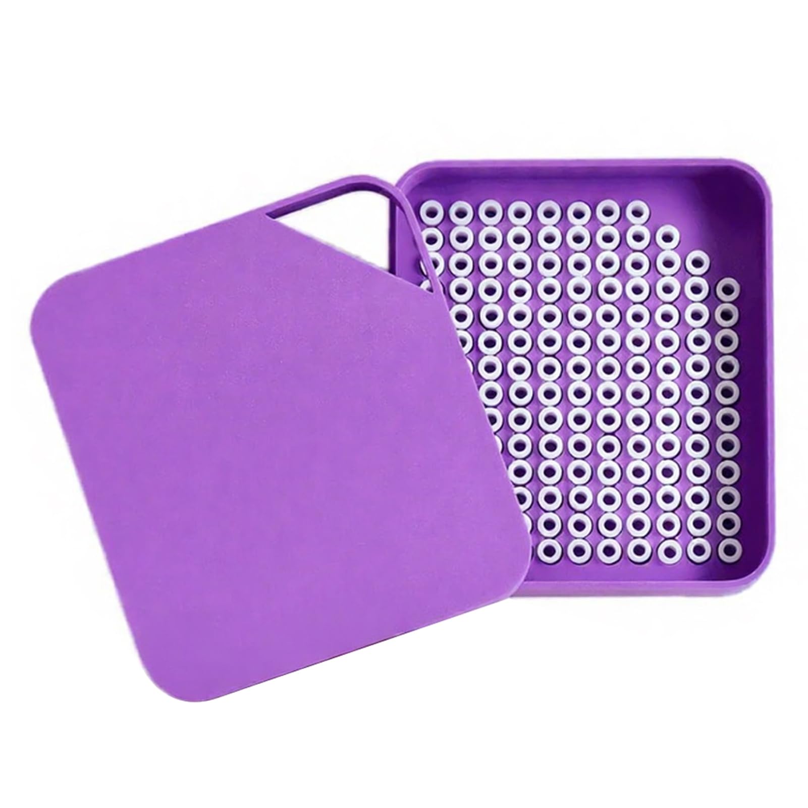 Mubsar 1 Set 5mm Beads Sorting Tray Beads Picking Tray Kit with Total 296 Holes Efficient Beads Organizer with Easy Recovery Crafting