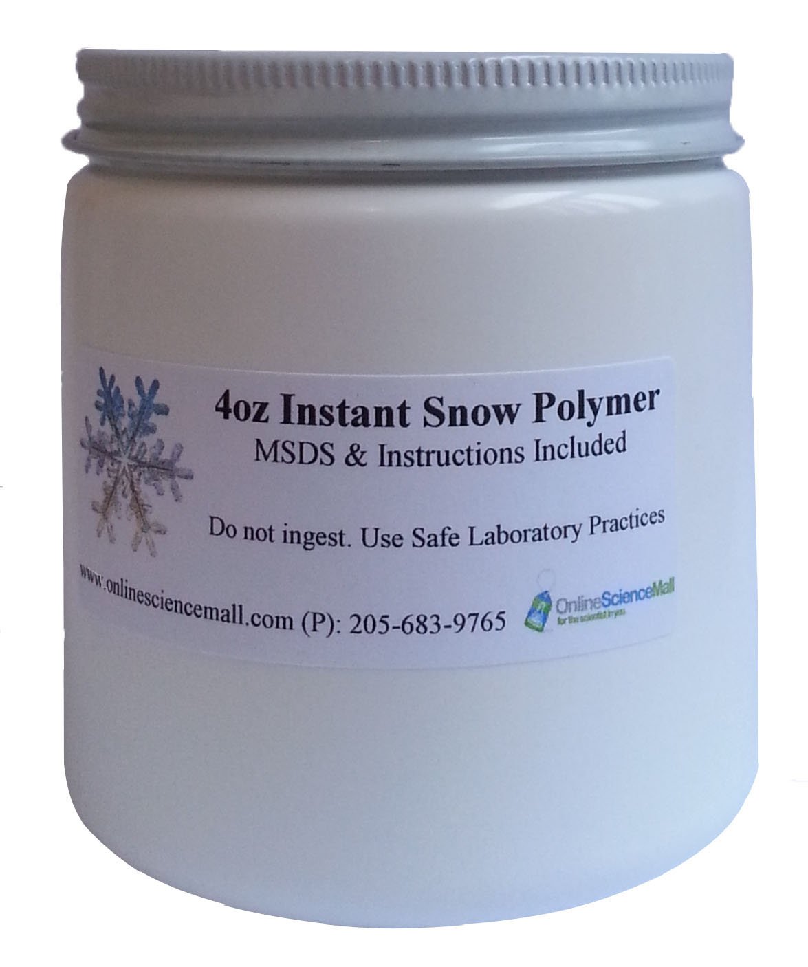 4oz of Instant Snow Polymer Makes 2 Gallon of Amazing Fake Snow