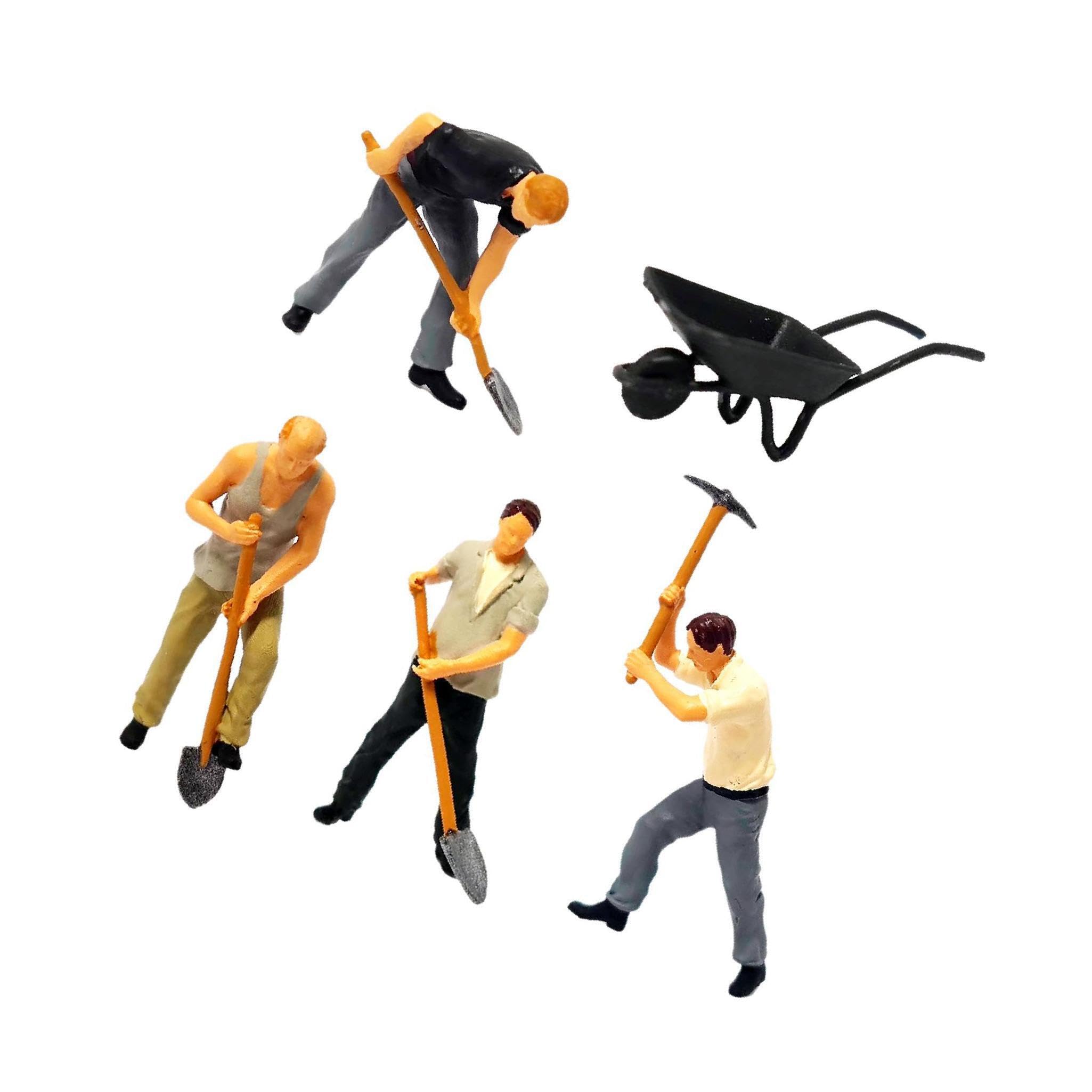 QUXVUIS Authentic 1/64 Painted Figurines for DIY Projects Sand Table Layout Collectible Miniatures People Diorama, 1:64