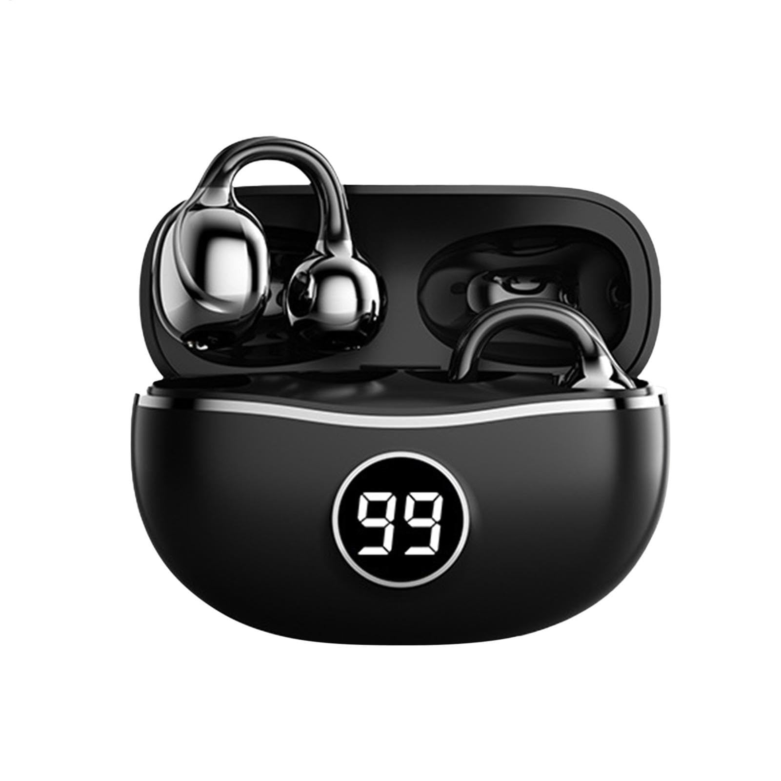 Generisch Cuffie aperte con clip, cuffie per fitness, ABS + PC, auricolari aperti senza fili, comode cuffie per esercizi sportivi che funzionano