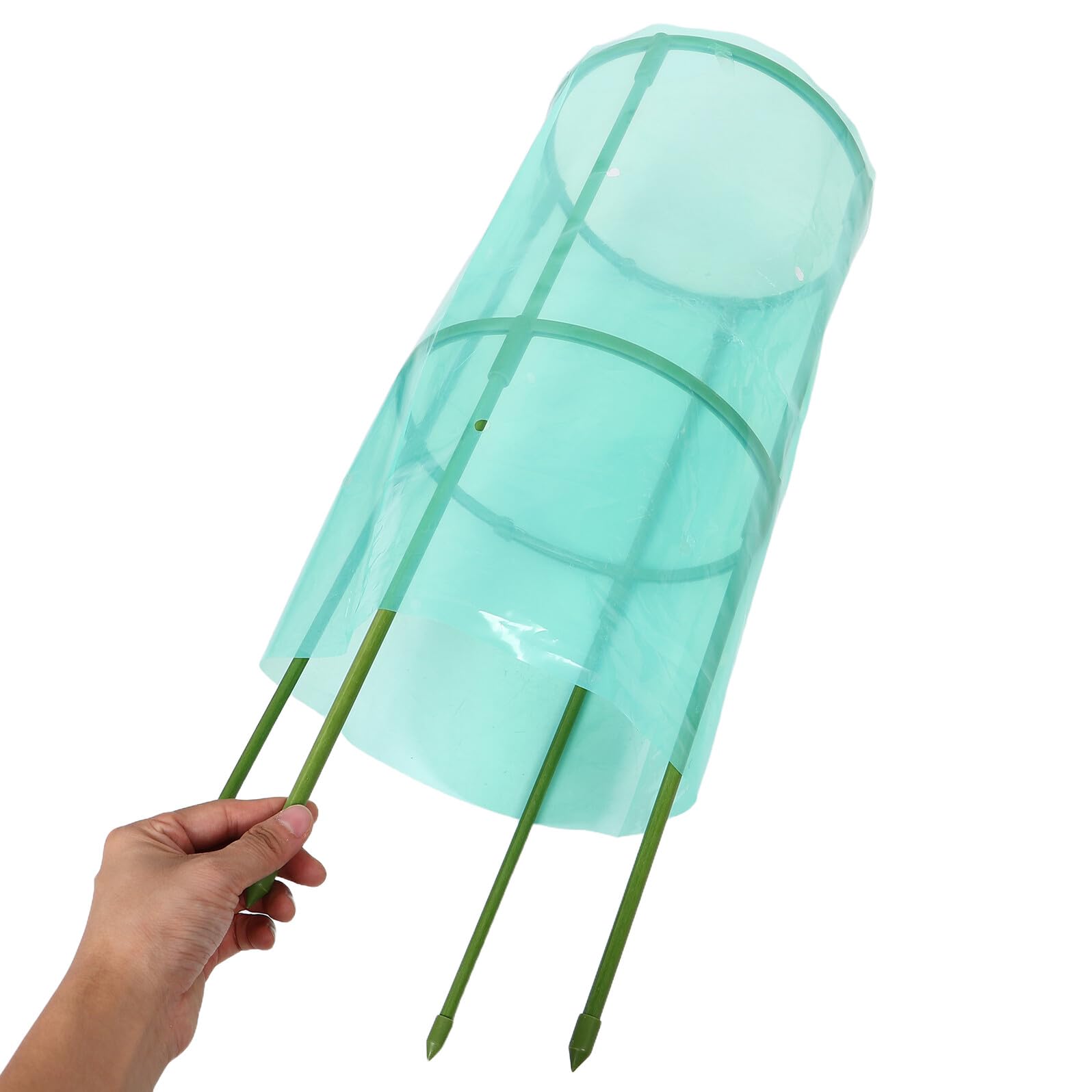 SOIMISS Protector de Plantas de Plástico Verde, 2 Piezas, para Invierno