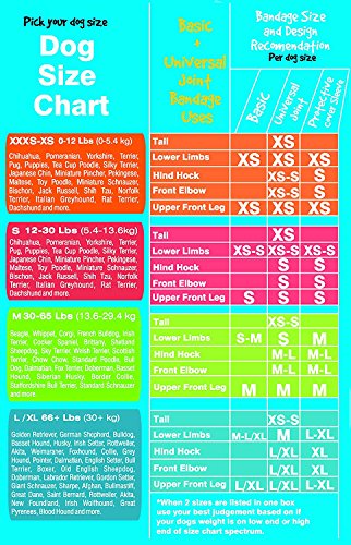 PawFlex Basic Leg Bandages for Dogs, Cats and Other Pets First Aid Non-Adhesive Fur Friendly - Value 10 Pack (5 Standard, 5 Wide) (Large) - Thumbnail 7