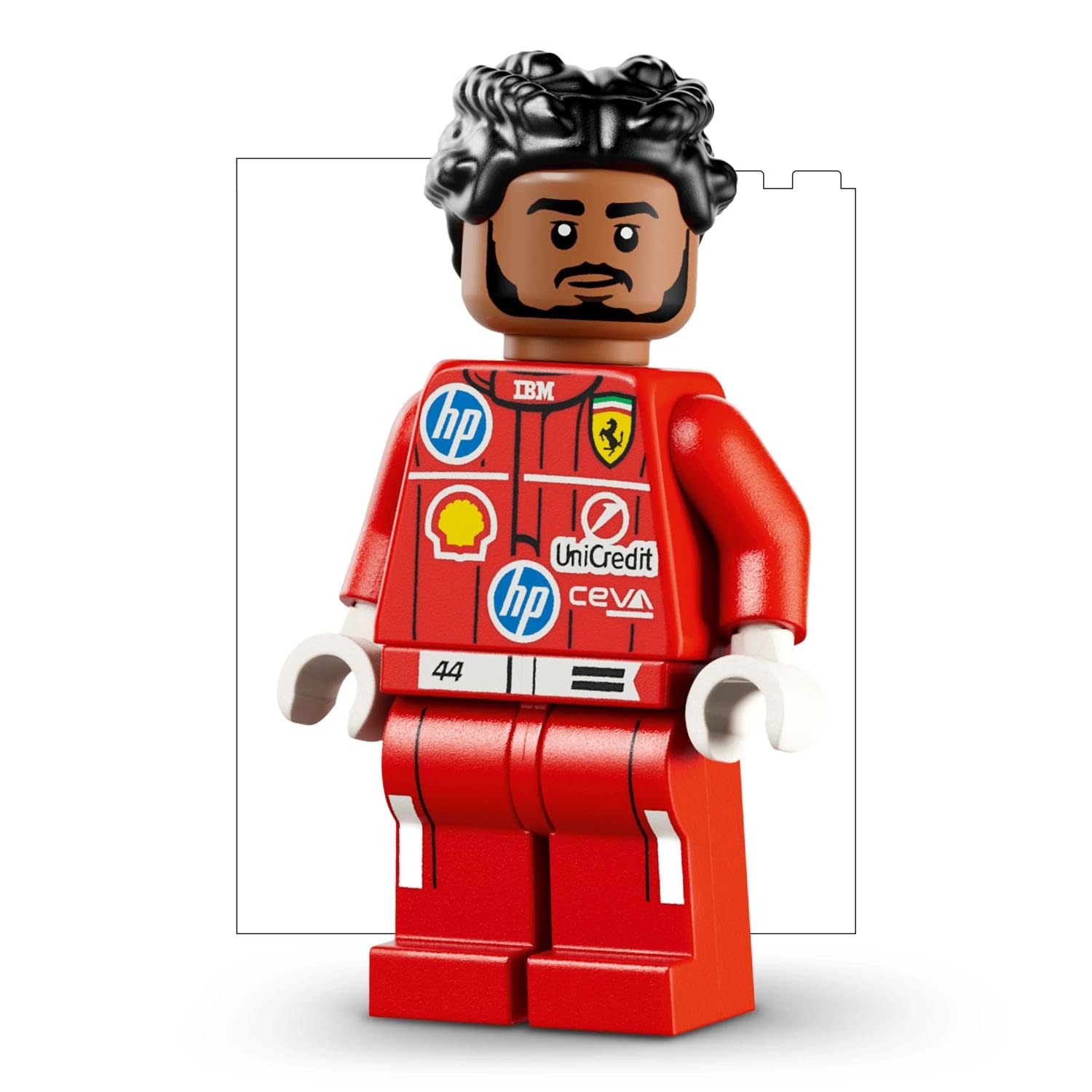 LEGO Editions Scuderia Ferrari HP Casque de Lewis Hamilton - Produit F1 - Maquette avec Minifigurine Collector - Décoration Intérieure - Cadeau pour Garçon dès 14 Ans et Adulte Fan d'Automobile 43022