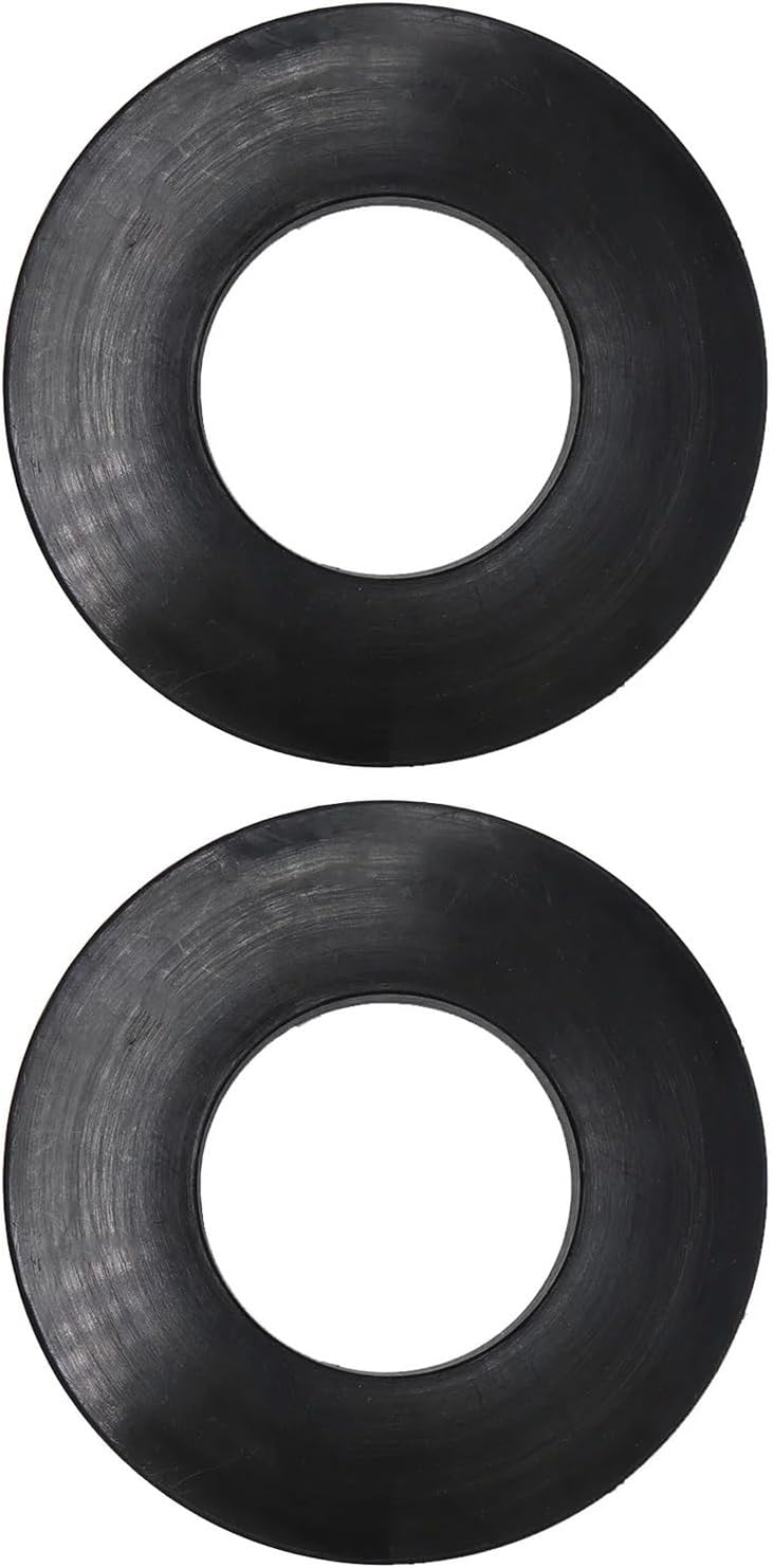 Shock Absorber Car Front Shock Absorber Tower Rubber Buffer Ring Bushing Bearing Washer Protector for VW for Golf Mk2 3 4 Shocks(2Pcs Black)