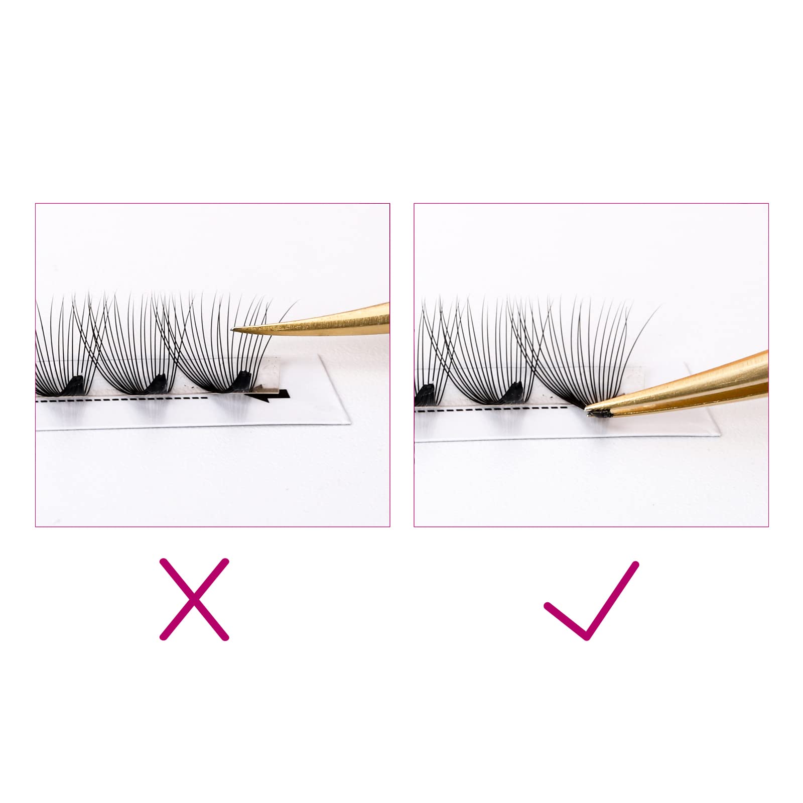 Volumen Ruso 10D 0.07mm C Curl 15mm Prefabricados Extensiones de Pestañas Volume Lashes Extension Ruso Pestañas — view 90