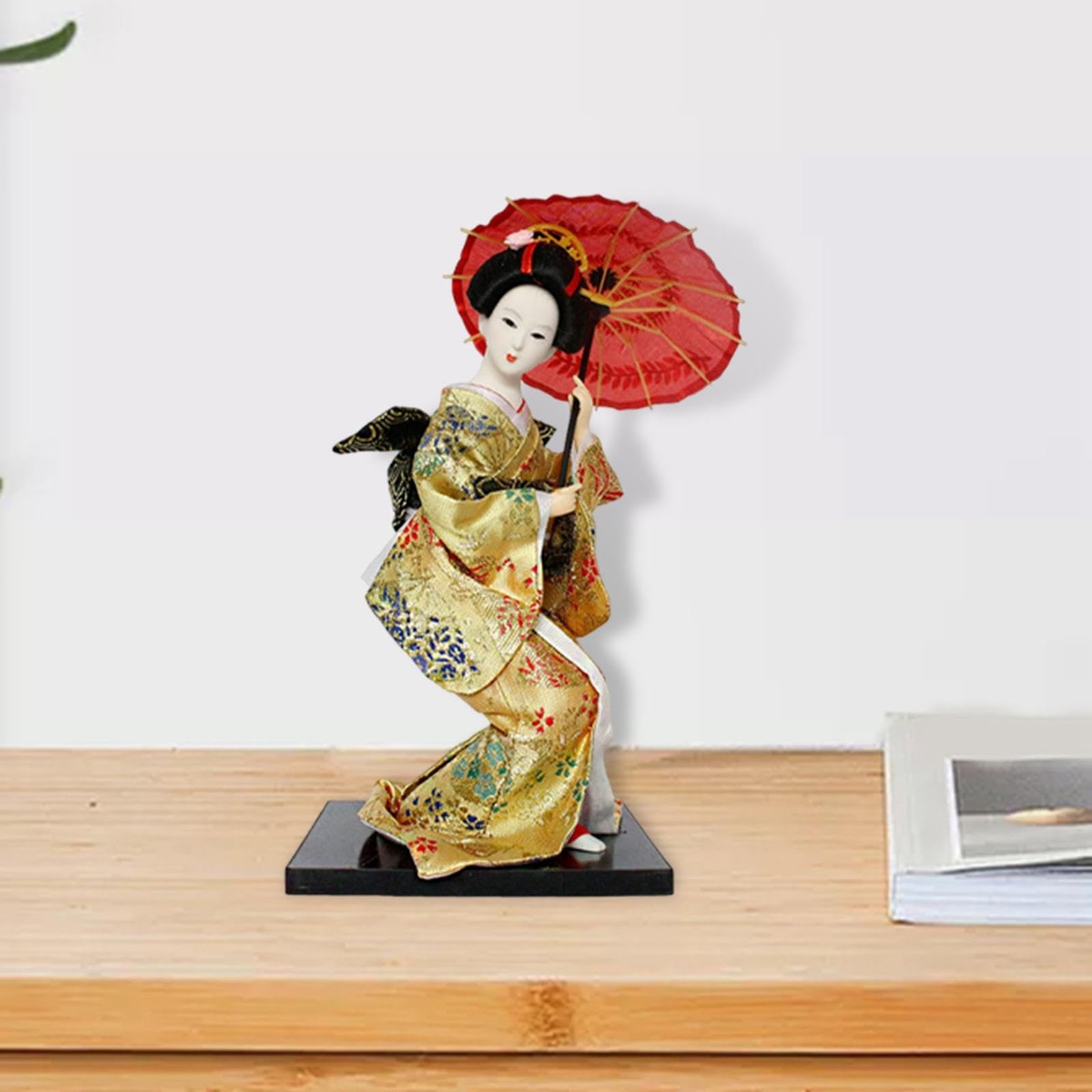 Figurina da collezione, decorazione da tavolo per ufficio e casa, bambole kimono giapponesi, bambola Kokeshi collezione 12 pollici con pregevole fattura, statuetta per bambole kimono, regalo