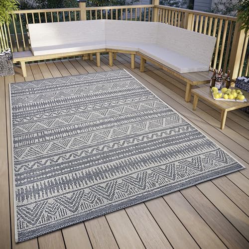 Hanse Home Loto Outdoor Teppich Wetterfest – Modernes Boho...