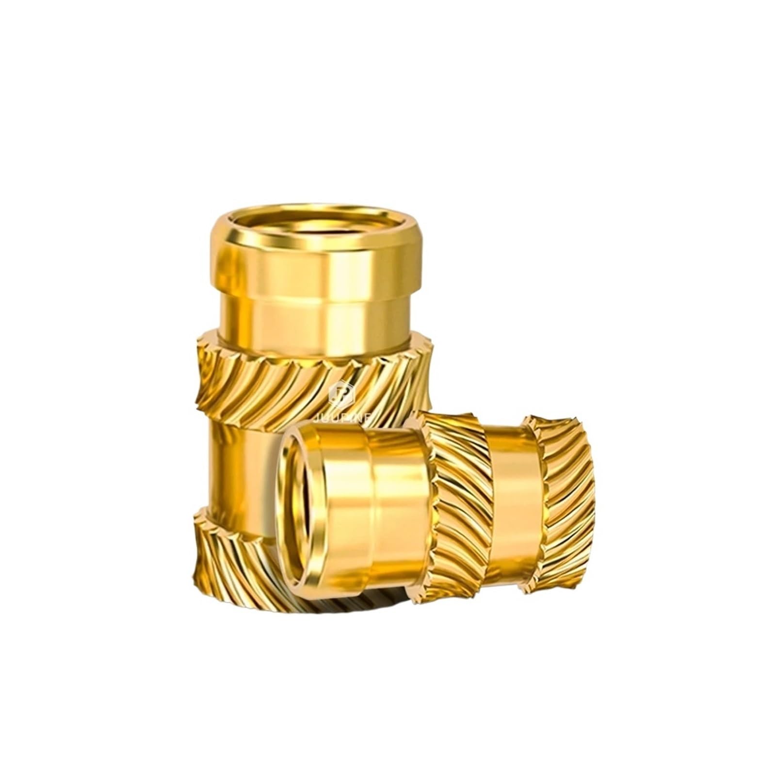 Części do druku 3D Mosiężne nakrętki topliwe Podwójne radełkowane wtryskowe wkładki z gwintem miedzianym(M4,200 PCS)