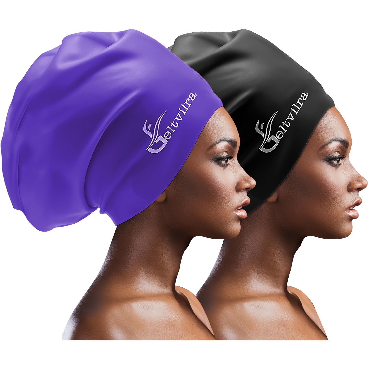 Cheveux Afros Lot De 3 Moules À Glaçons Extra Larges De 2,5 Kg - En Silicone - Pour Bain De Glace Bonnet De Bain Cheveux Longs