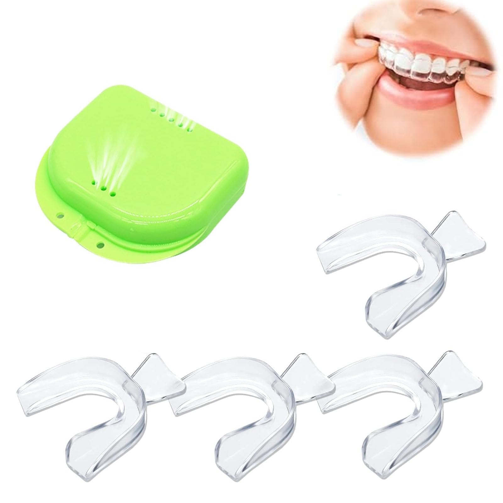 4PCS Dental Trays for Whitening Teeth Thermoplastic Teeth Whitening Mouth Trays Tooth Mouth Guard Whitening Teeth Trays with