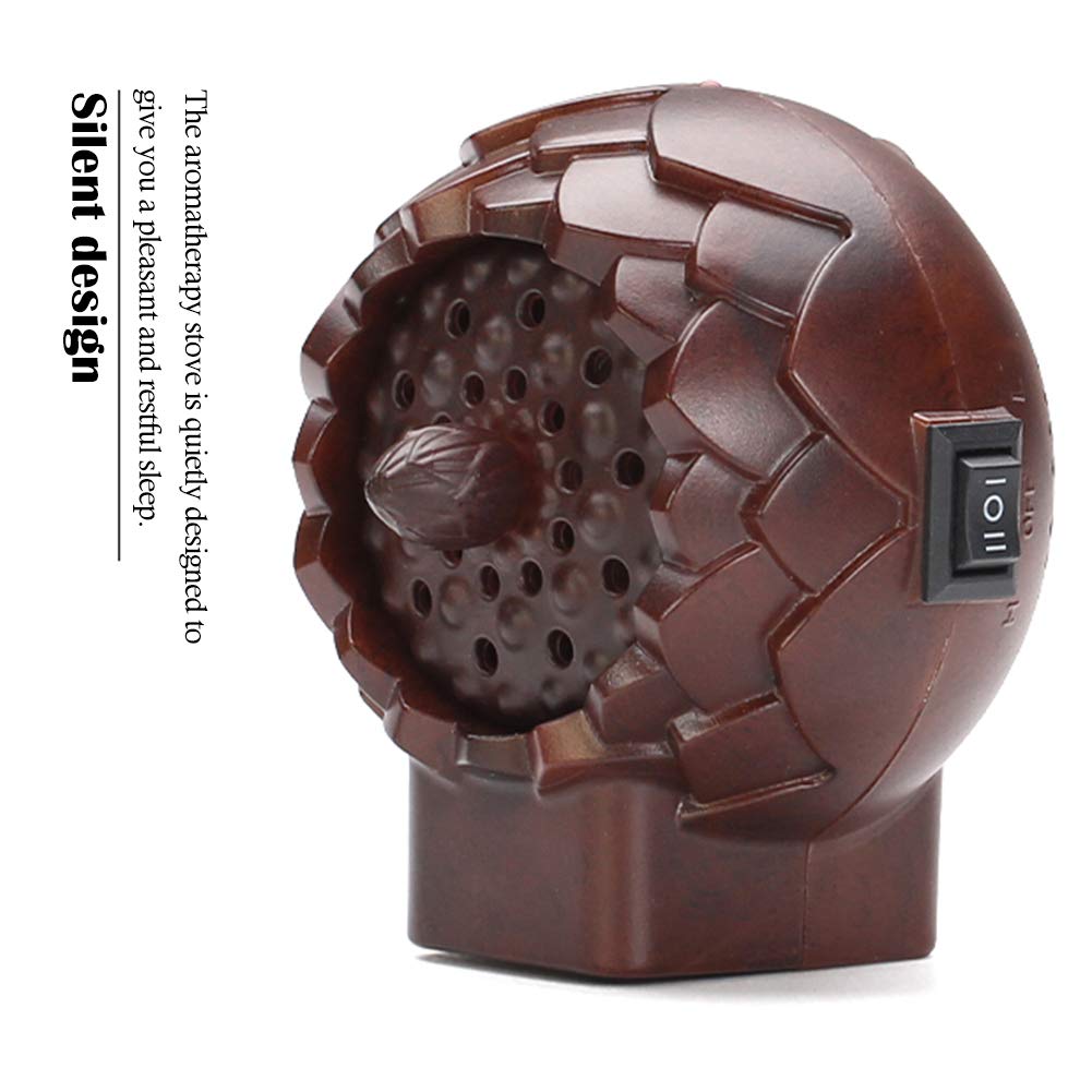 Brûleur d'encens électronique, Prise Murale Diffuseur de Parfum, Four à température constante 150 ° / 190 °, pour la Maison, Yoga, Bureau, Spa, Chambre, Chambre de bébé