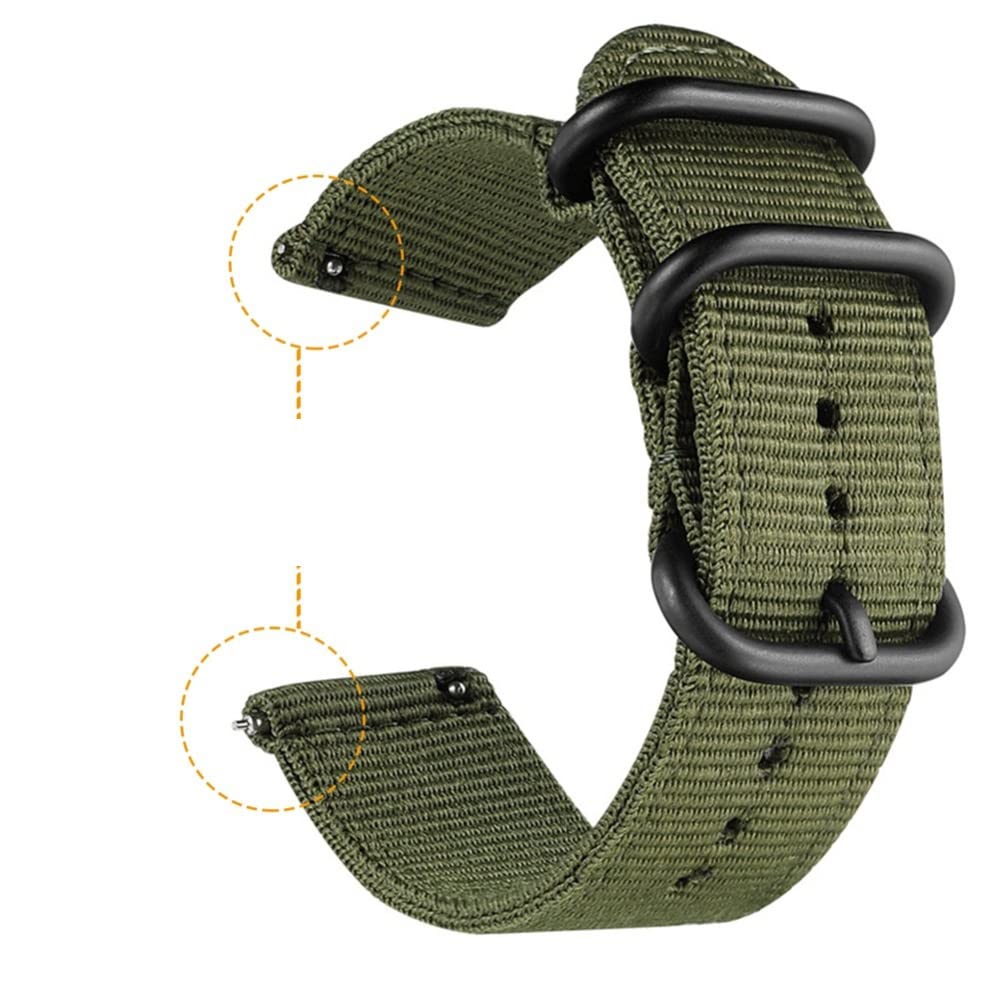 Nylonowy pasek zegarków sportowych 22 mm dla inteligentnej opaski bransoletki zegarek zegarek teksturowany Nylon na rękę (czarny)
