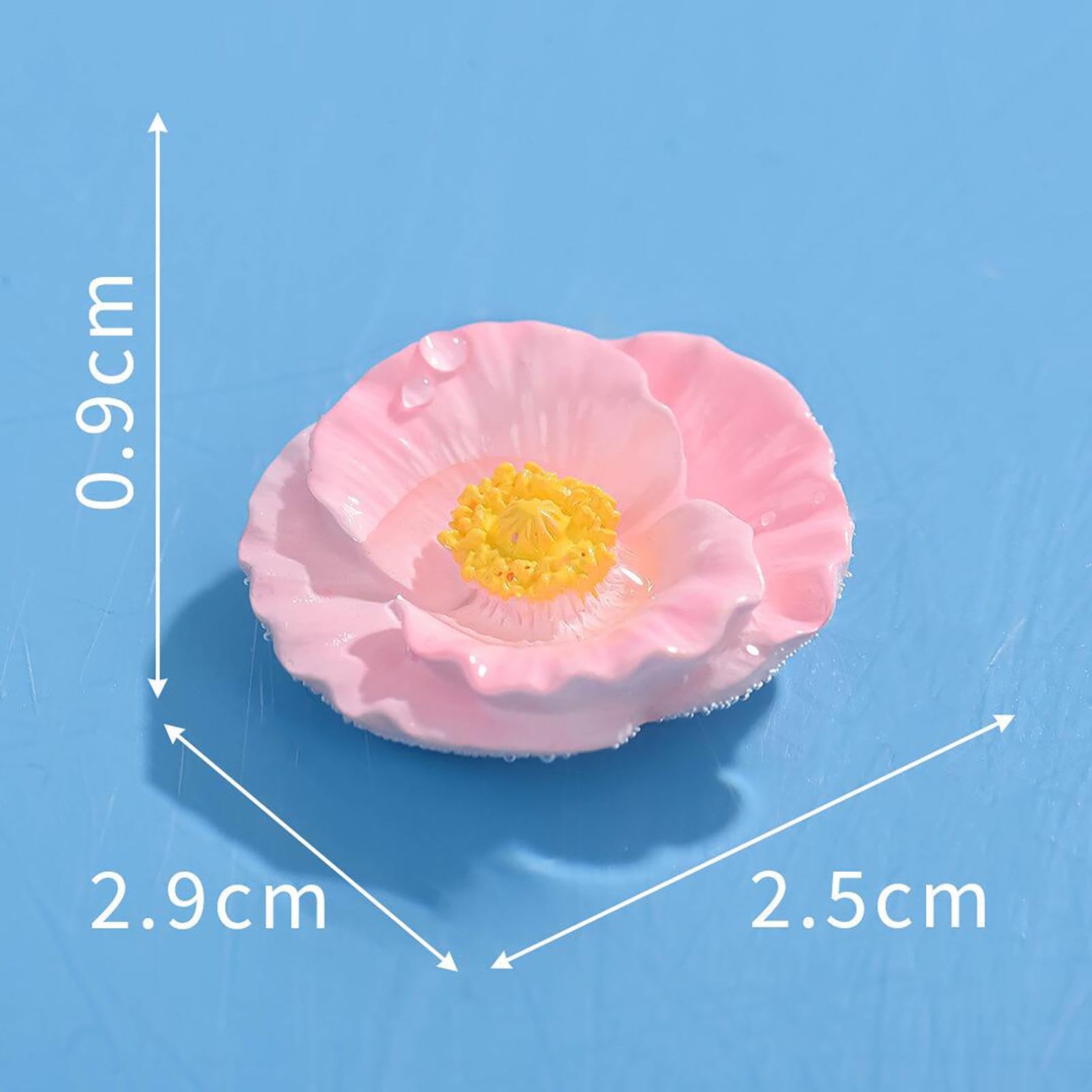 8 Stück Bienentränke, 2.8x2.8x1cm Insektentränke Garten, 2026 Neu Wasserspender Bienens Blütenform Für, Schmetterlinge, Bestäuber, Garten Terrasse Balkon Dekoration