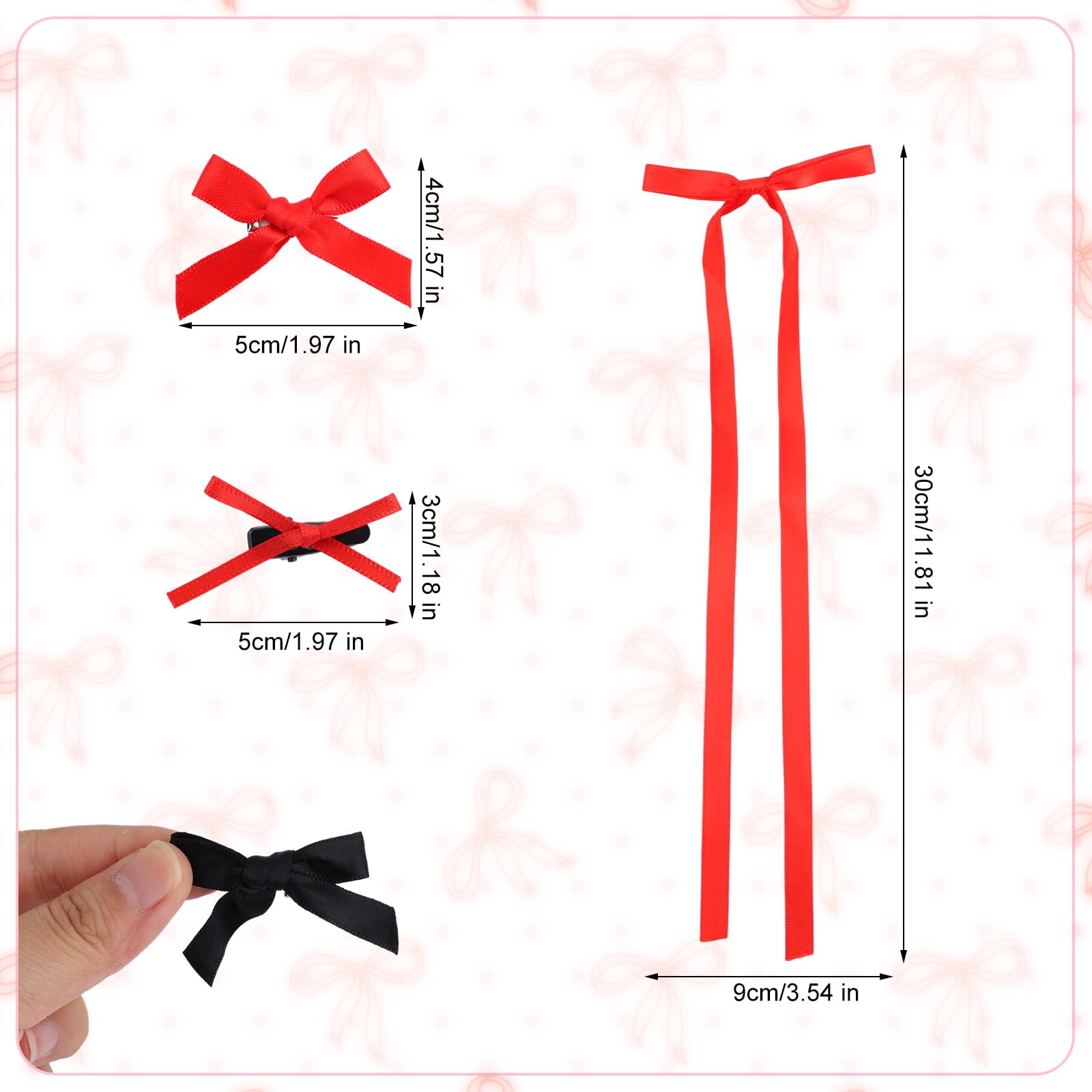 33pcs Bow Hair Clips - Image 2