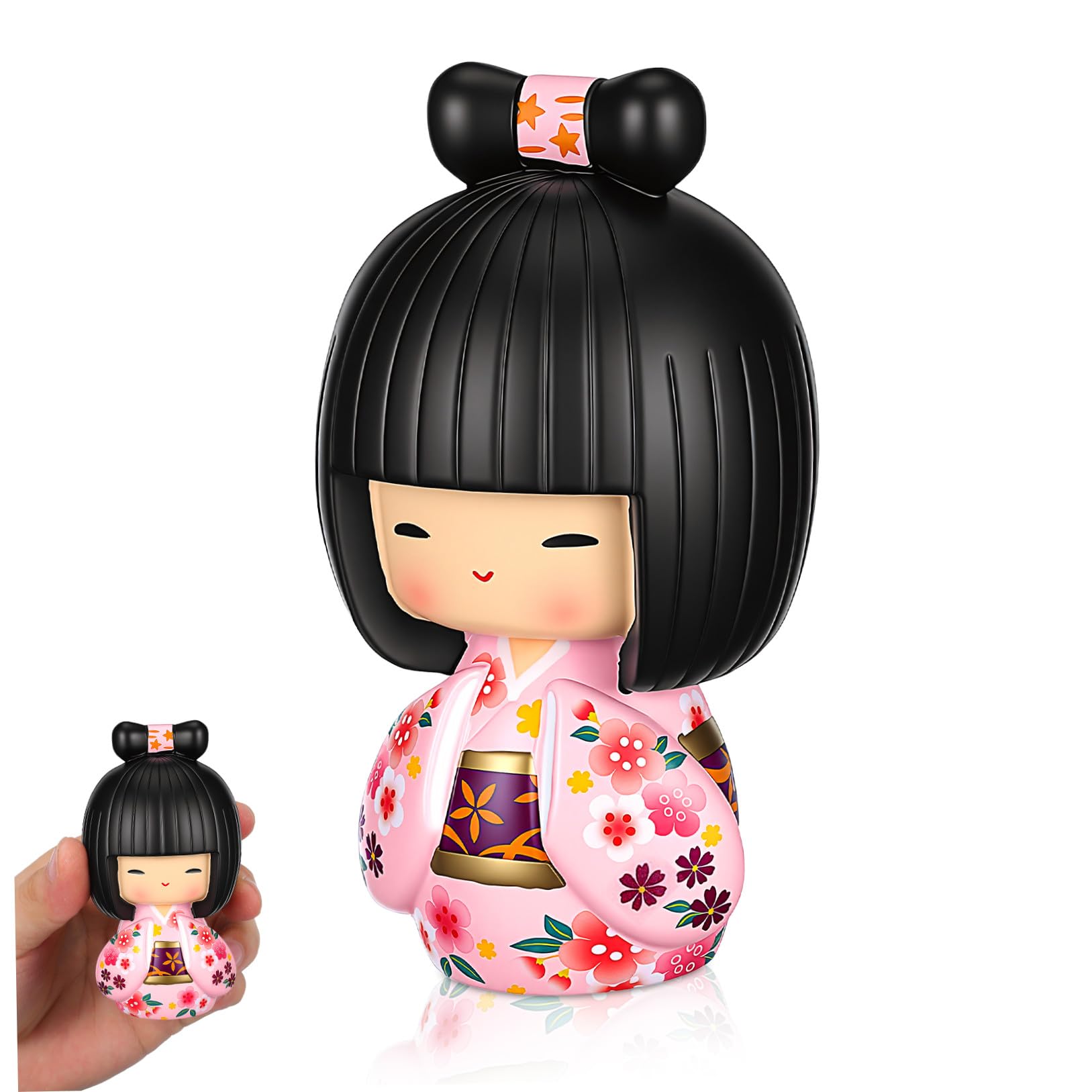 Kokeshi Doll in Kimono—Traditional Japanese Figurine