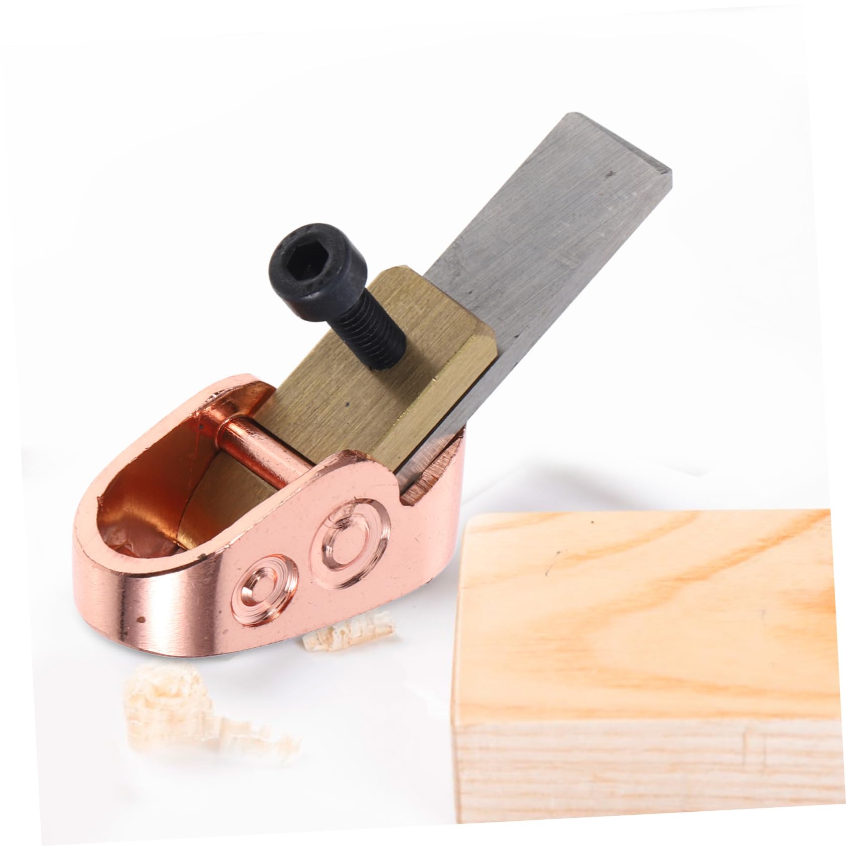 Pialla Manuale per Liuteria Strumenti ad Arco in Acciaio Alto e Ottone, Facile da Usare Finitura ad Alta Lucentezza, Mini Pialla per Lavorazione di Precisione Colore Casuale