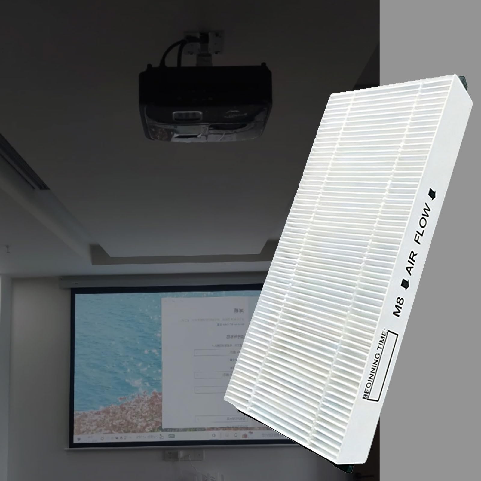 Gut verarbeiteter Staubschutz für EB980W und EB990U Projektoren Verhindert, DASS Innenteile verschmutzt Werden Hochpräziser Projektorfilter