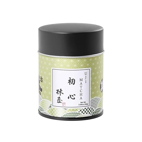 HAYASHIYA Polvo de matcha Shoshin Kyoto Uji grado ceremonial, primera cosecha molida a piedra auténtica japonesa polvo de té verde matcha (1.06 oz