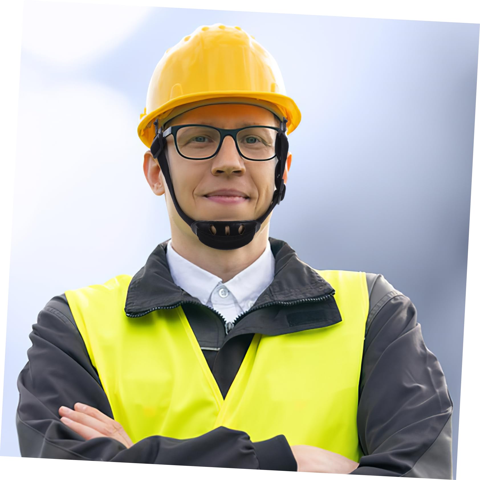 Tofficu 4 Sätze Helm Kinnriemen Kinnriemen Schutzhelmband Schwarzer Sicherheitshelmbezug Helmgurt Schutzhelmschutz Schutzhelme Schweißschutzhelm Kinnriemen Schutzhelm 6 Stück * 4