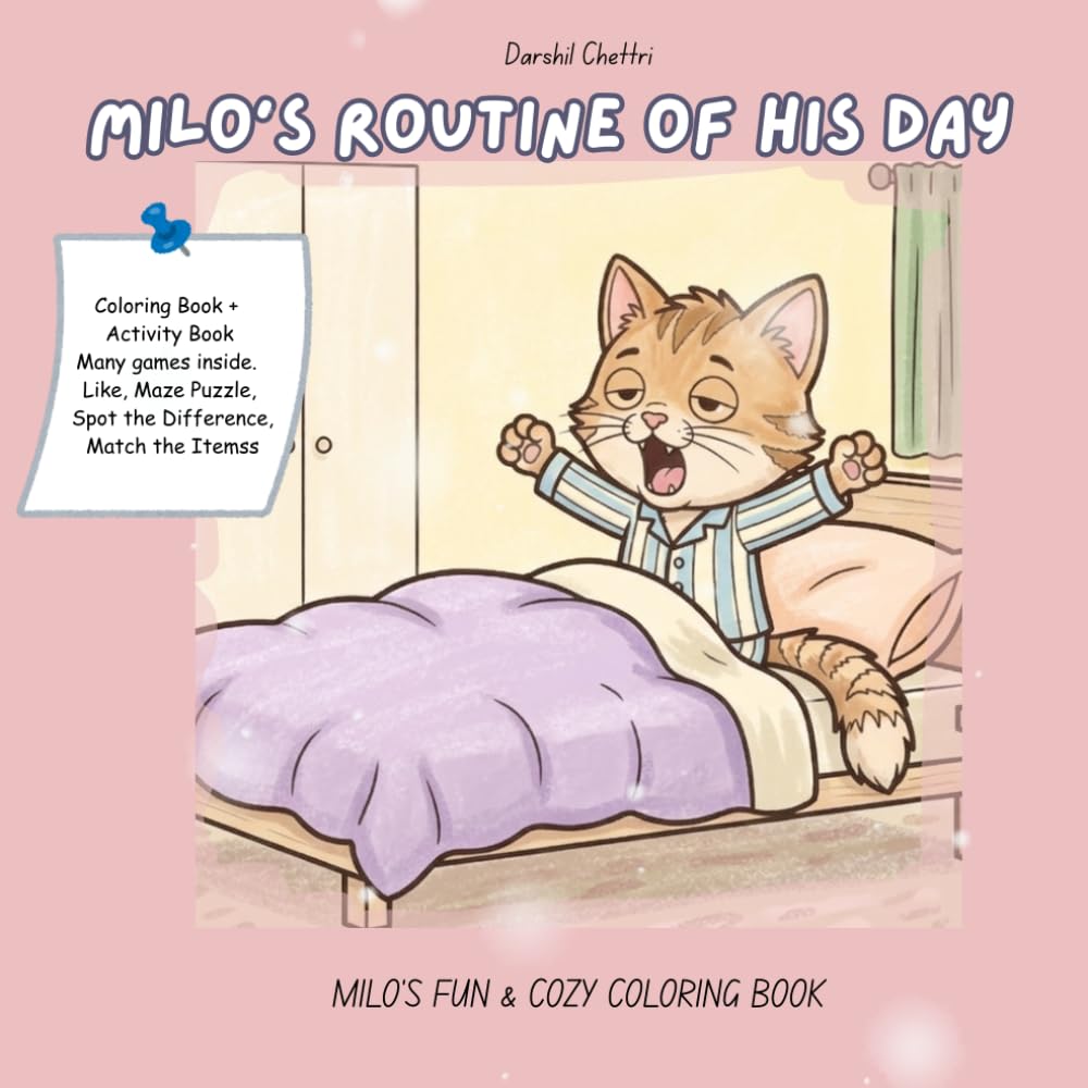 Milo’s Routine of the Day: Fun and Easy Daily Habits for Kids | Coloring, Mazes & Activity Book