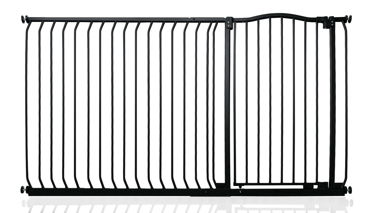 Safetots (Matt 171Cm - 180Cm) Extra Tall Curved Top Gate Black