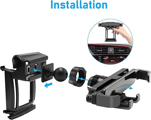 Miniatura 7 de Compatible con soporte para teléfono Honda Civic 2016-2021, ranura de luz de peligro de montaje, para soporte de teléfono Civic Air Vent de 10