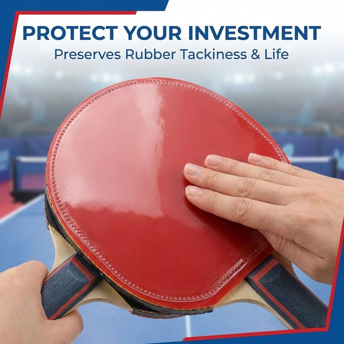 CATZUM 6 Films protecteurs Autocollants pour Raquettes de ping-Pong : Film Protecteur Transparent, Accessoires pour Raquettes de ping-Pong. - 5