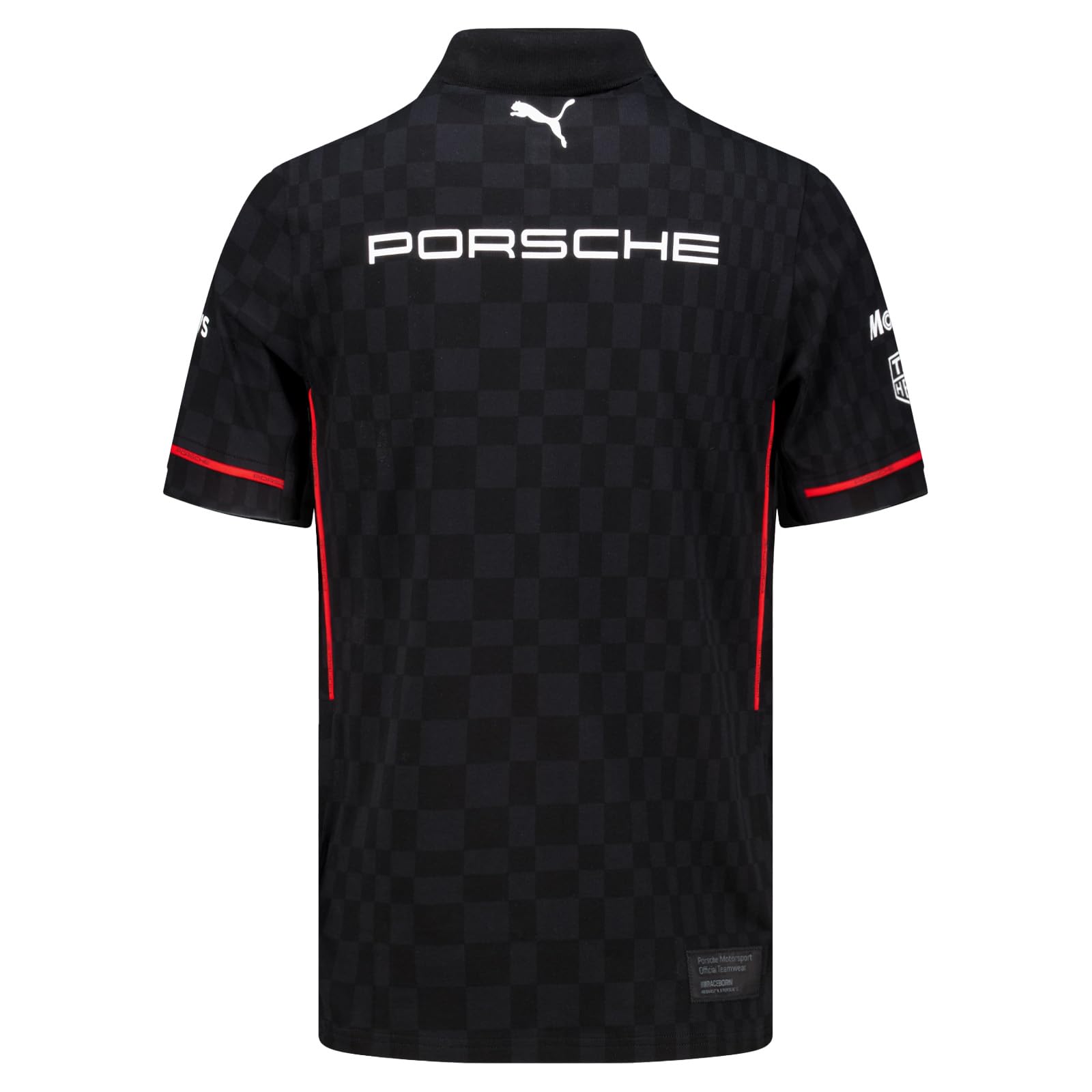 PUMA Porsche Motorsport Polo d'équipe pour Homme - Noir