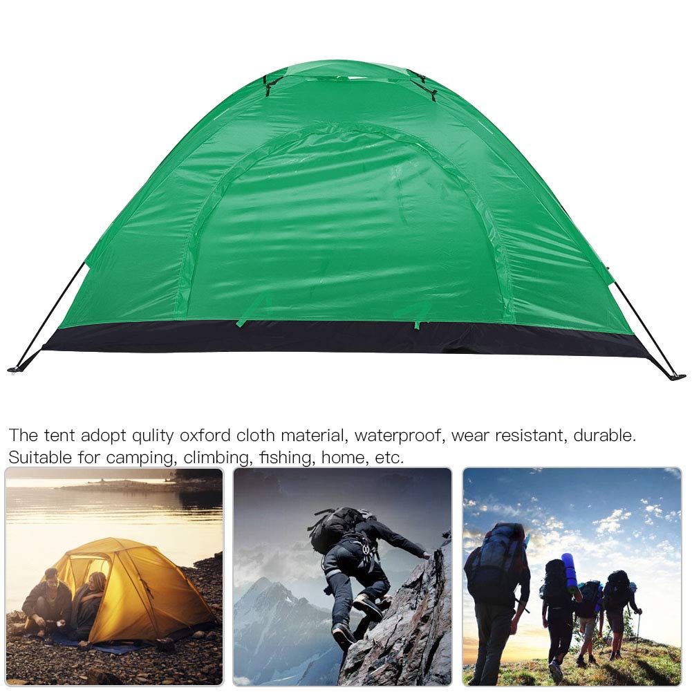Outdoor Wodoodporny namiot rekreacyjny dla jednej osoby do wspinaczki wędkarskiej (Green)