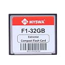 MYSWA F1-CF32GB F1 Extreme Compact Flash 32 GB MLC CF Type 1 Memory Card for CNC Machine, Railways Locomotives, Airplane Cockpits, Camera, Desktop etc gallery image