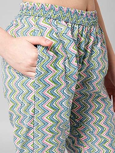 Image of Bee M Pee Designer Women's Cotton Floral Straight Kurta Set with Pant