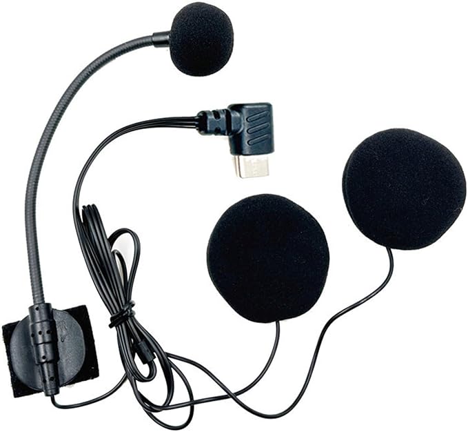 Auriculares con micrófono para cascos moto Type C miniatura 5