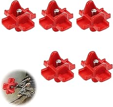 Abreuvoir Poules, Tétine à Eau de volaille, Buveurs d'eau de Poulet en Plastique, Poulet Abreuvoir Automatique, Abreuvoir Automatique pour tétine de Poulet avec Montage latéral Horizontal,5pcs,Rouge