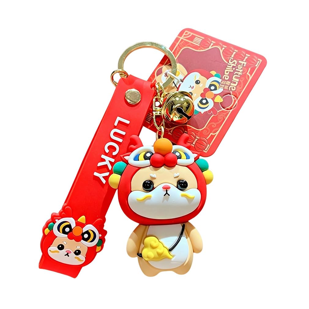 Shining crown Cute Keychain for Women, Cartoon Shiba Inu Pendant Keyring, Handbag Backpack Decorate