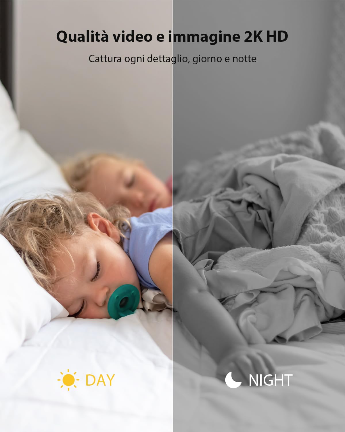4G LTE telecamera di sorveglianza interna con scheda SIM dati, fotocamera 2K Super HD a batteria, mini fotocamera senza WLAN, rilevamento movimento PIR, visione notturna 3MP, grandangolo 120°