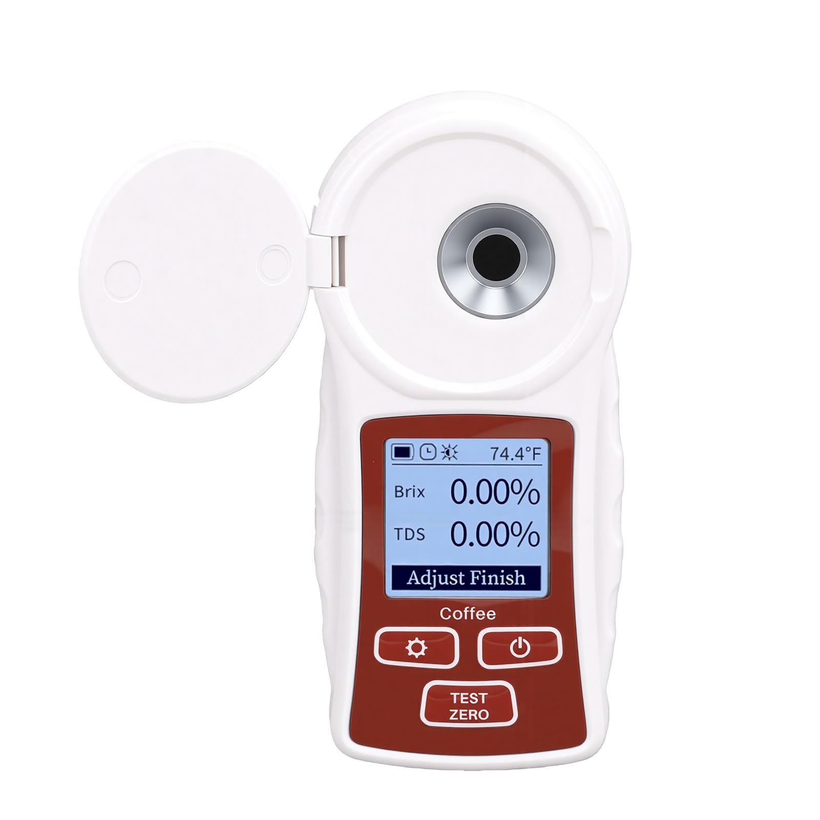 Refractómetro Digital TDS con Medidor de Brix de café ATC 0-22% ±0,2% Refractómetro de café Recargable, IP66 a Prueba de Agua, Compensación Automática de Temperatura, Lectura Rápida de 2 S