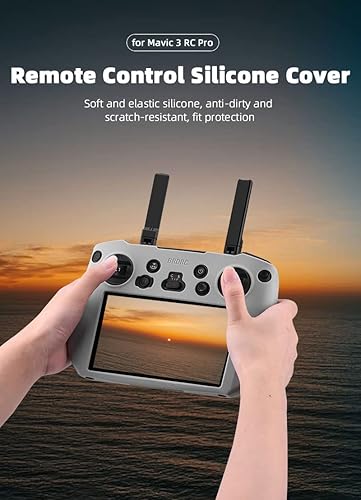 Miniatura 2 de BTG Funda protectora de silicona Funda antiarañazos para DJI Mavic 3 Classic RC Pro Accesorios de control remoto (negro)