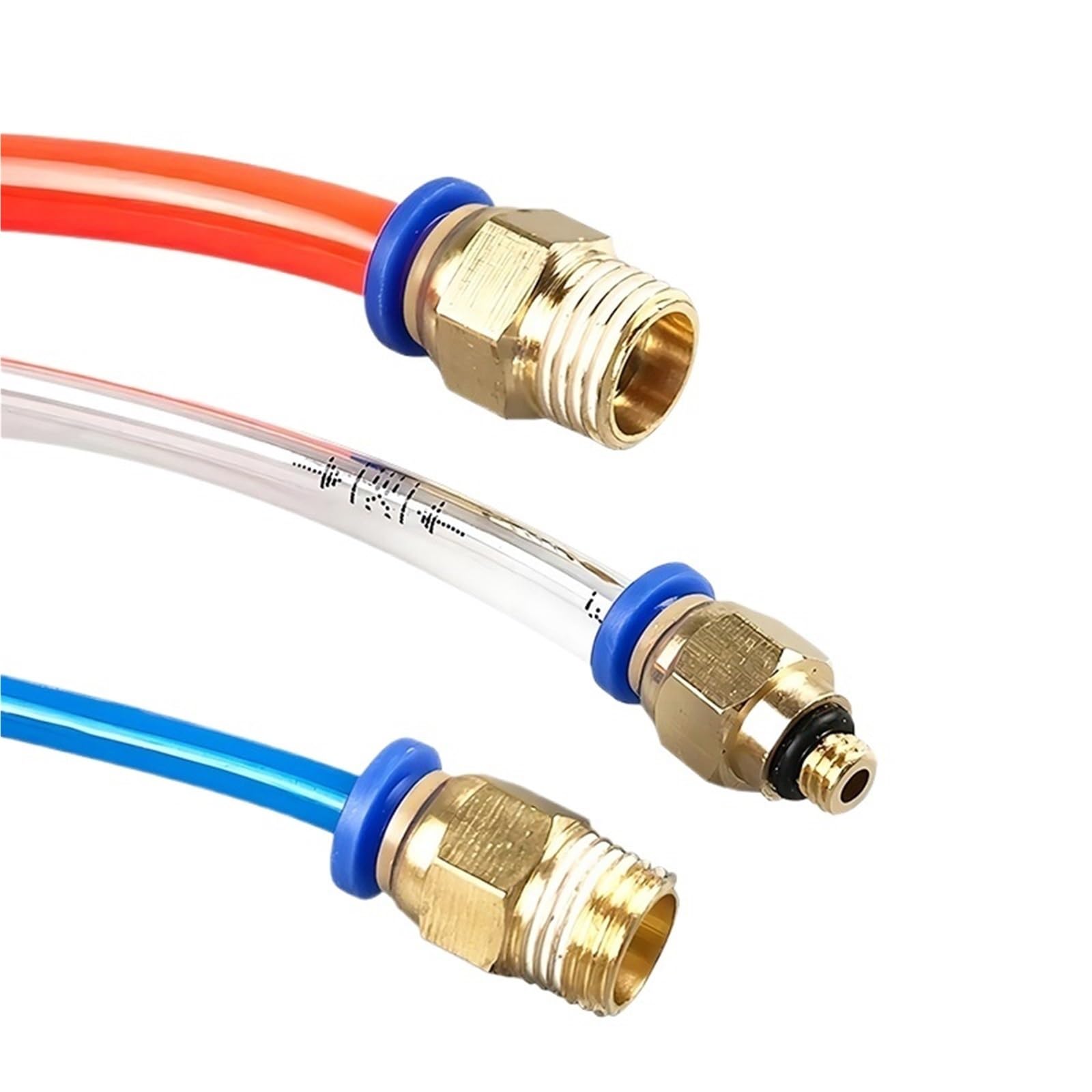 Impianto di tubature pneumatiche d’aria, Confezione da 5 raccordi rapidi pneumatici con filettatura maschio PC girevoli da 4 a 12 mm, 1/8-1/2 pollici(Pc6mm-1i8)