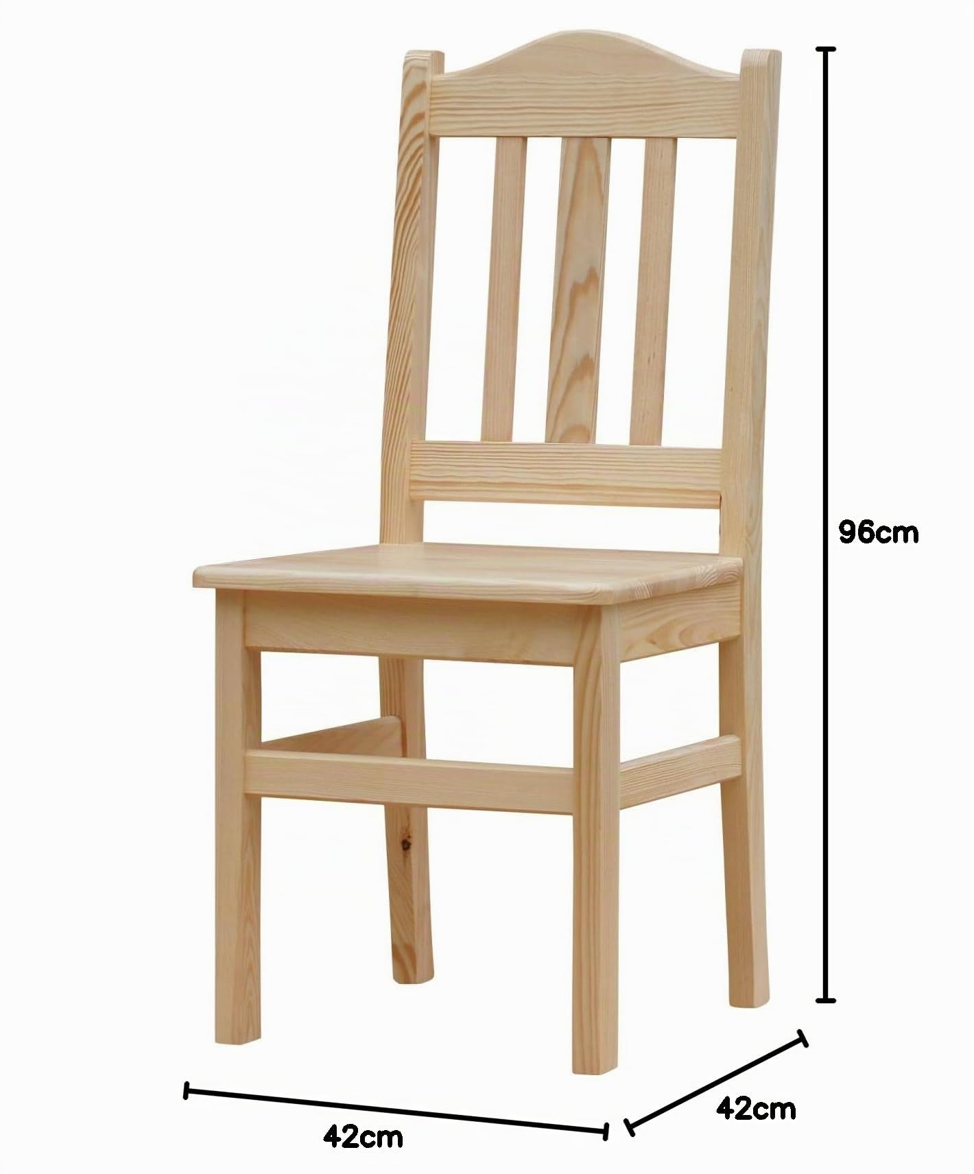 k koma Massiv Kiefer Holzstühle 2er-Set – Esszimmer/Gastronomie – Neu – Stühle aus massivem Holz - Kiefer Lackiert
